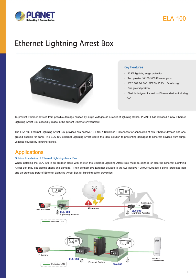 Image de la première page du manuel de l'appareil ELA-100