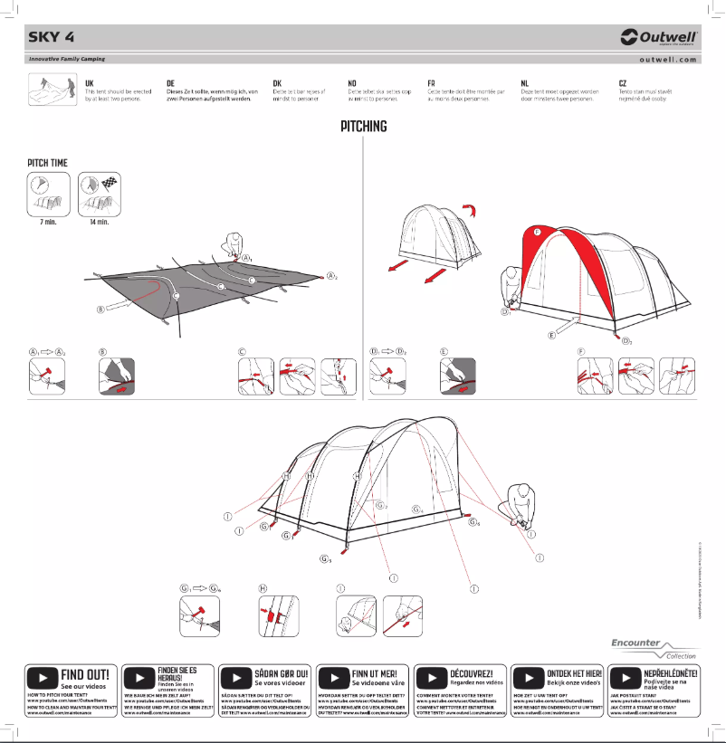 Page 1 de la notice Manuel utilisateur Outwell Sky 4