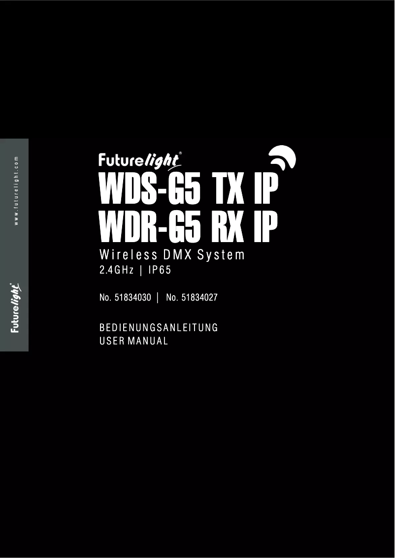 Image de la première page du manuel de l'appareil WDR-G5 RX IP