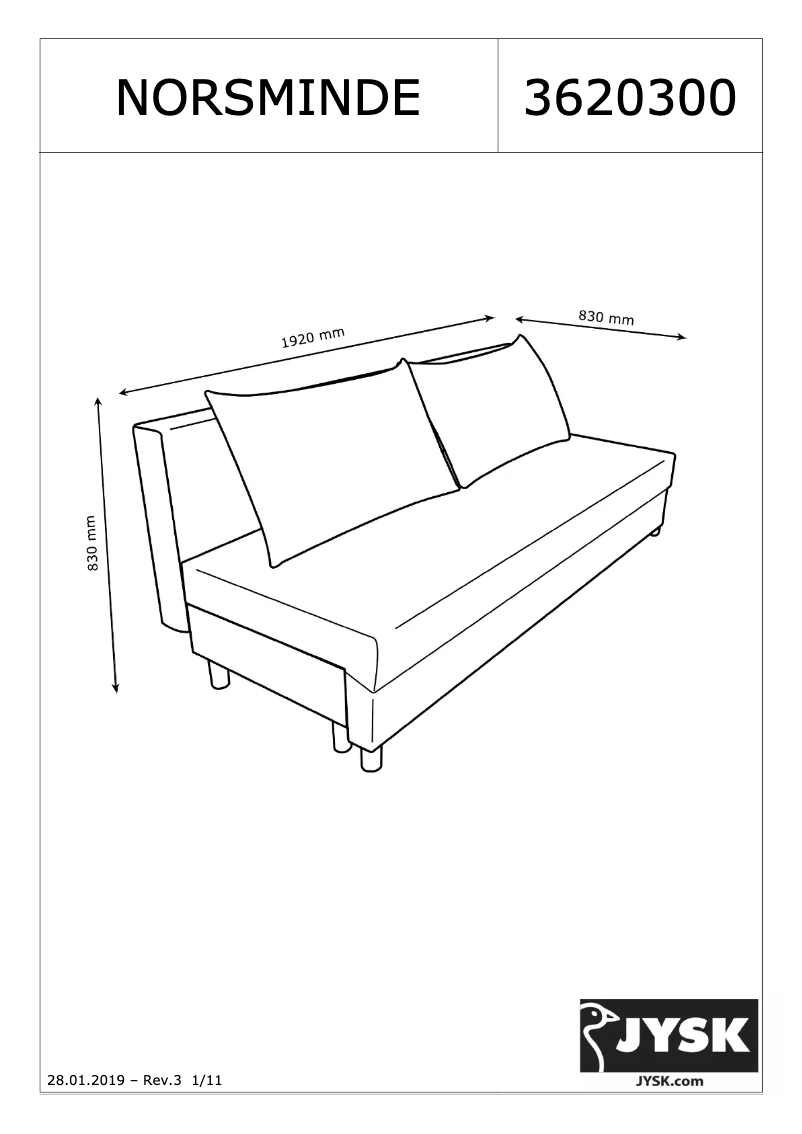 Image de la première page du manuel de l'appareil Norsminde
