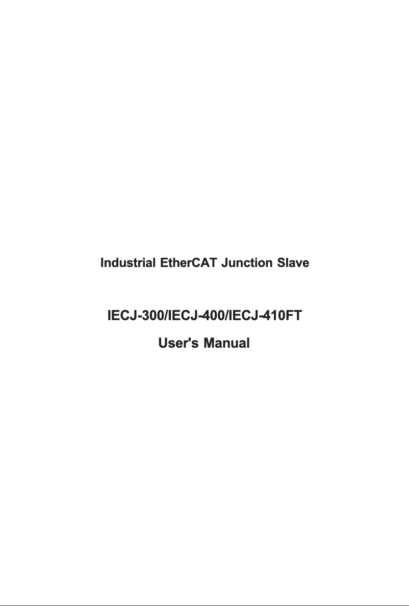 Page n°1 - Manuel utilisateur Planet IECJ-400