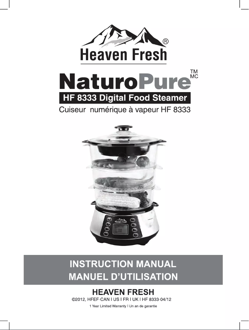 Page n°1 - Manuel utilisateur Heaven Fresh HF 8333