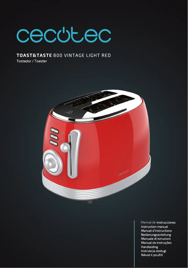 Image de la première page du manuel de l'appareil Toast&Taste 800 Vintage