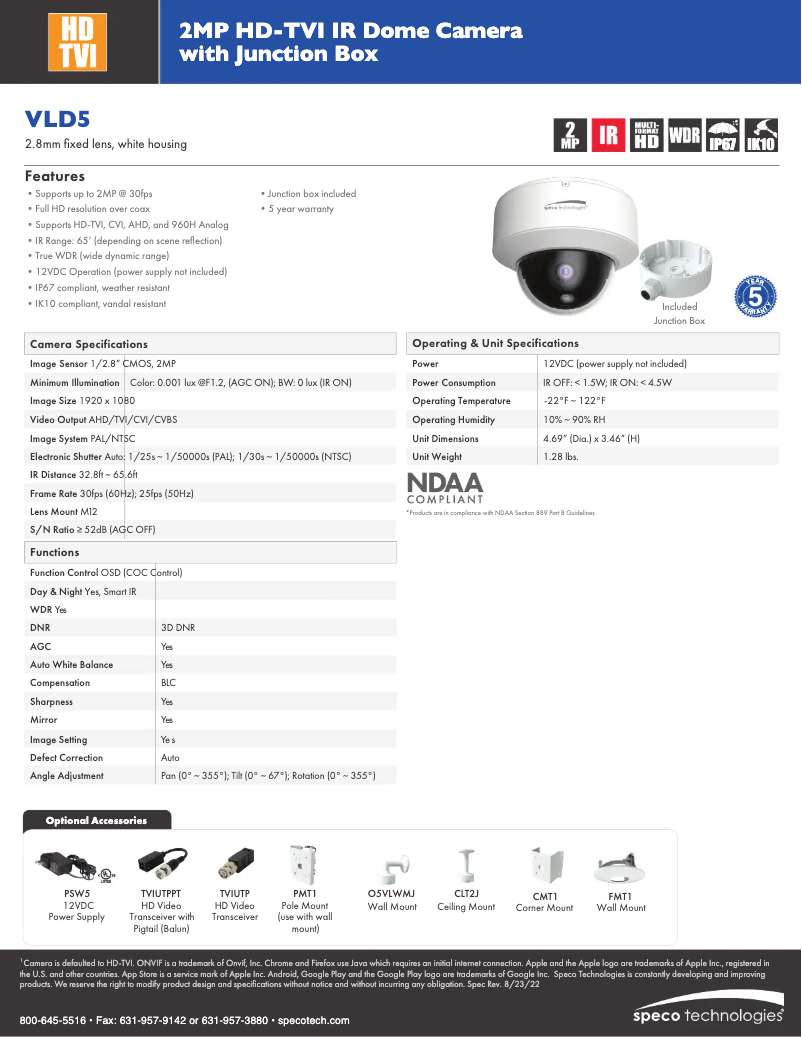 Image de la première page du manuel de l'appareil VLD5