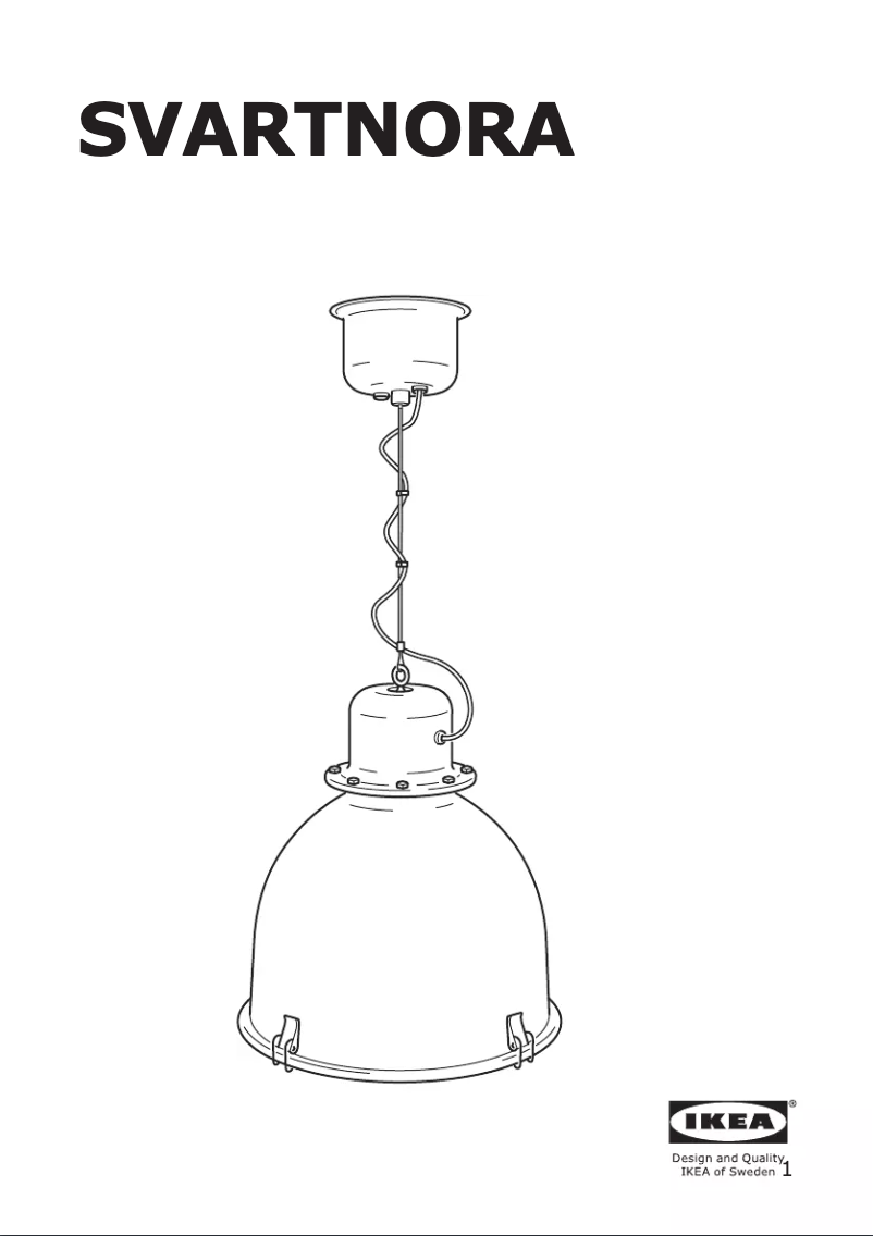 Image de la première page du manuel de l'appareil SVARTNORA