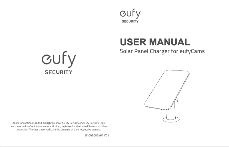 Página 1 del manual Manual de usuario Eufy Solar Panel Charger for eufyCams