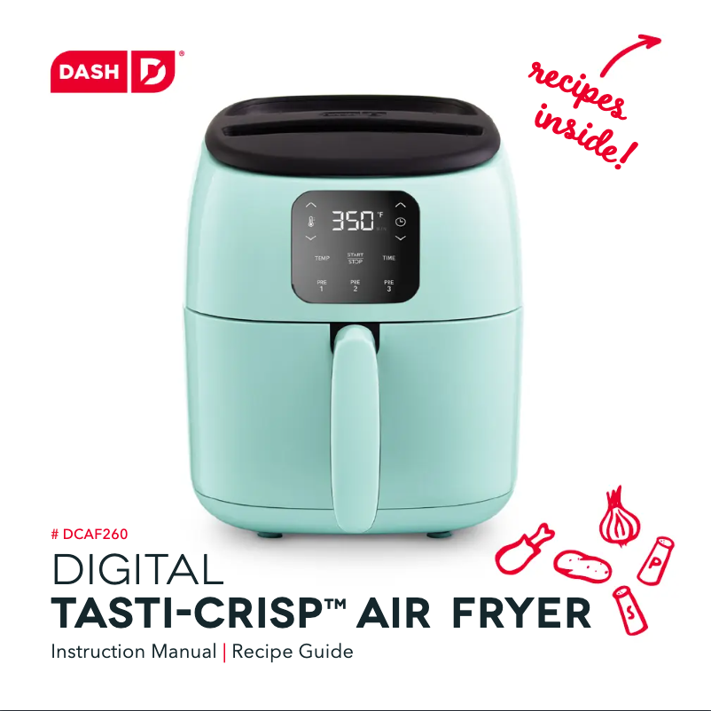 Página 1 del manual Manual de usuario Dash Digital Tasti-Crisp DCAF260GBAQ02