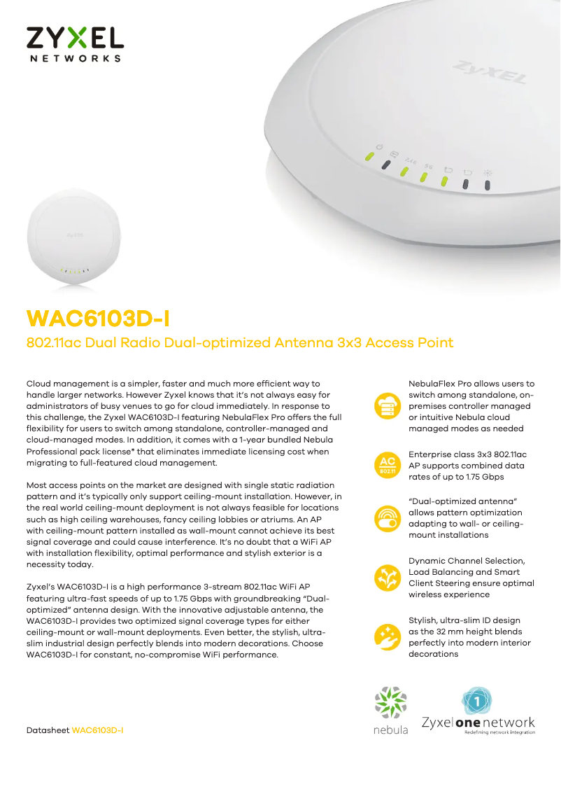 First page image of the manual for WAC6100