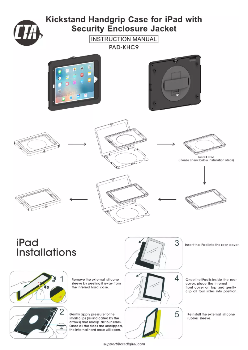 Page 1 de la notice Manuel utilisateur CTA Digital PAD-KHC9