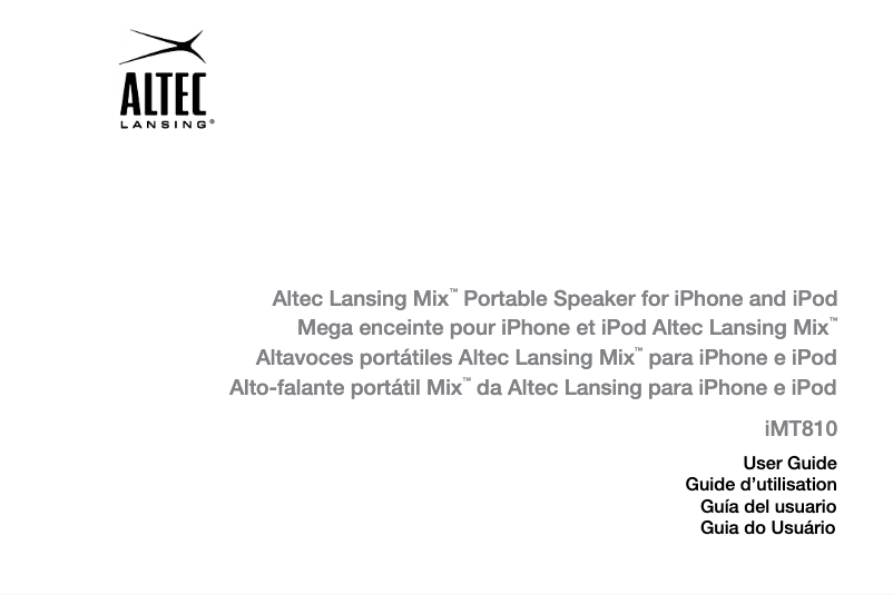 Imagen de la primera página del manual del dispositivo IMT810