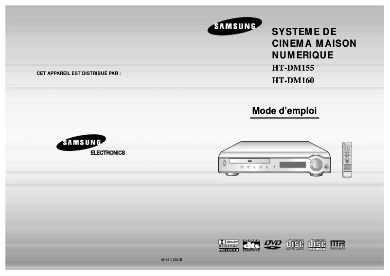 Page 1 de la notice Manuel utilisateur Samsung HT-DM555