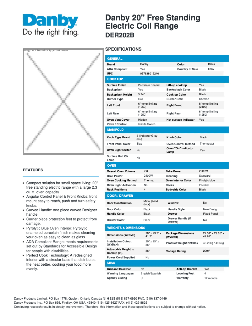 Image de la première page du manuel de l'appareil DER202B