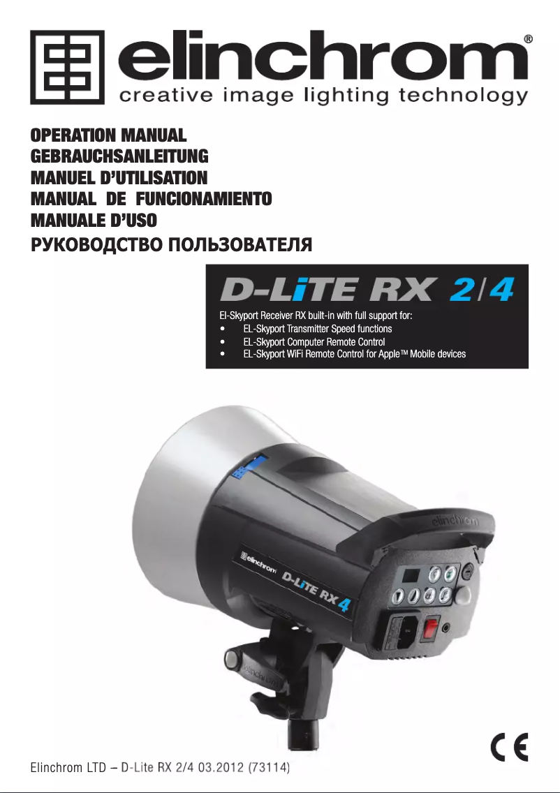 Image de la première page du manuel de l'appareil D-Lite RX 2/4