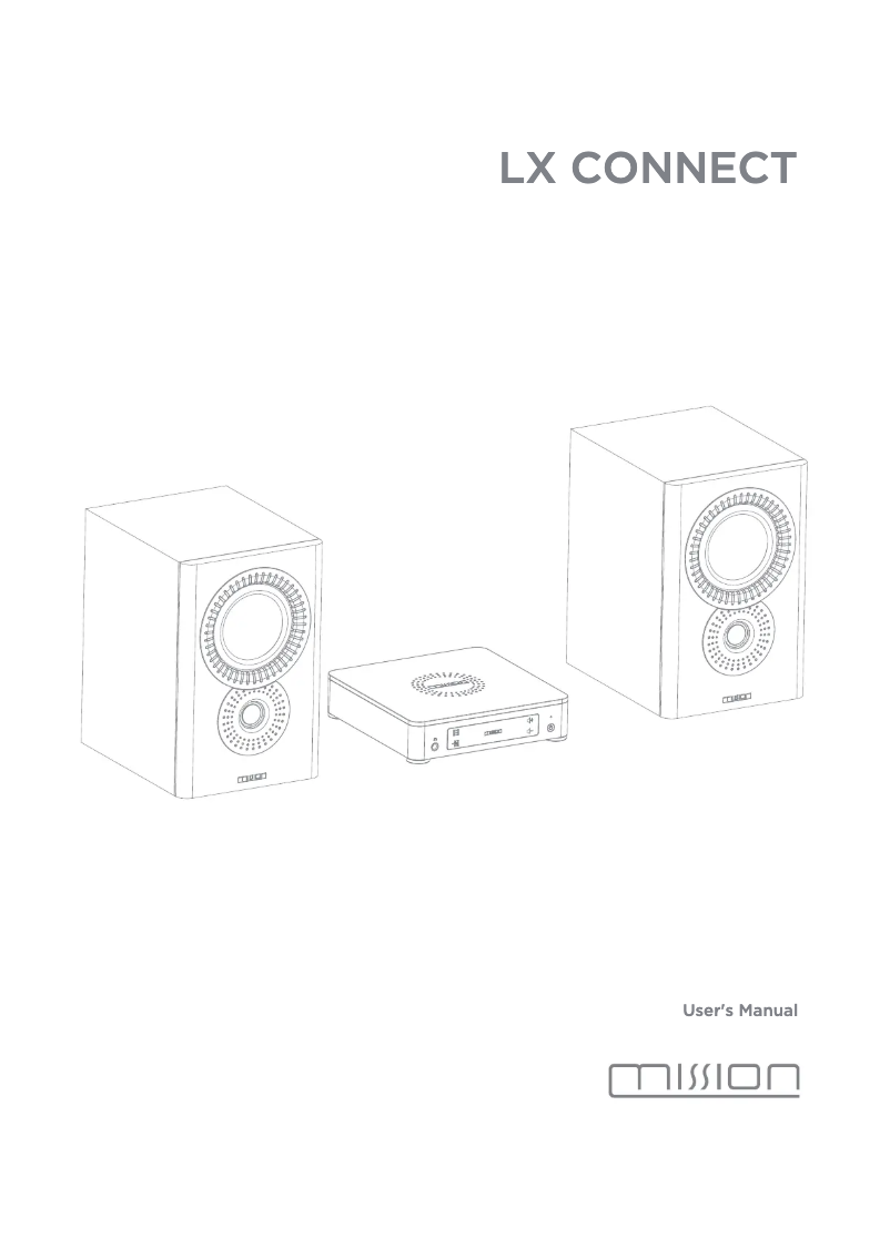 Image de la première page du manuel de l'appareil LX Connect