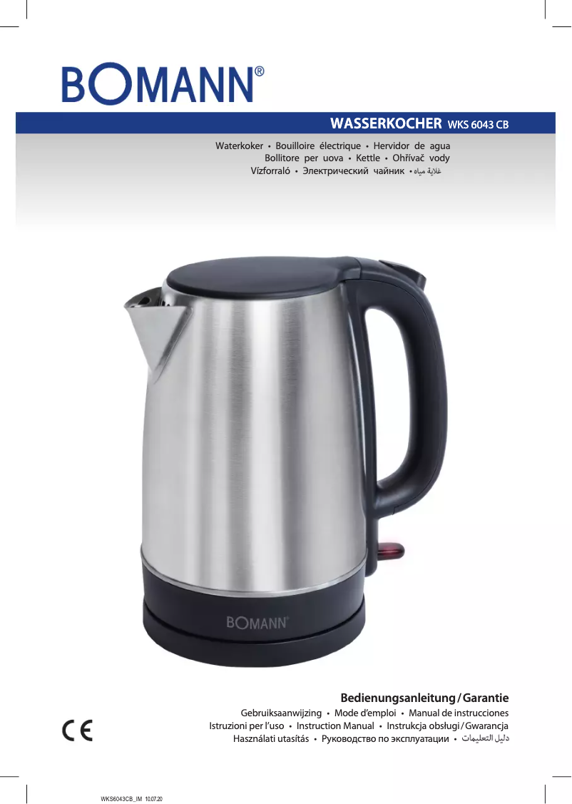 Page n°1 - Manuel utilisateur Bomann WKS 6043 CB