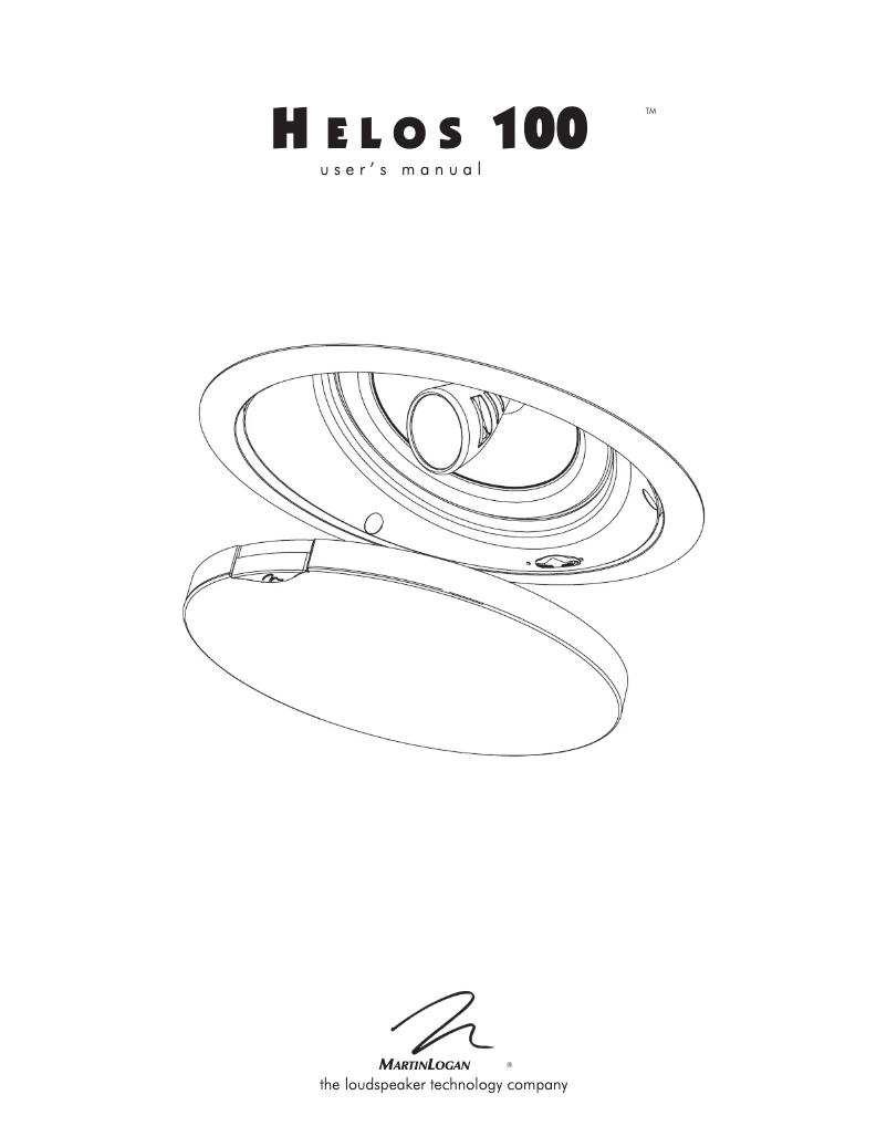 Image de la première page du manuel de l'appareil Helos 100