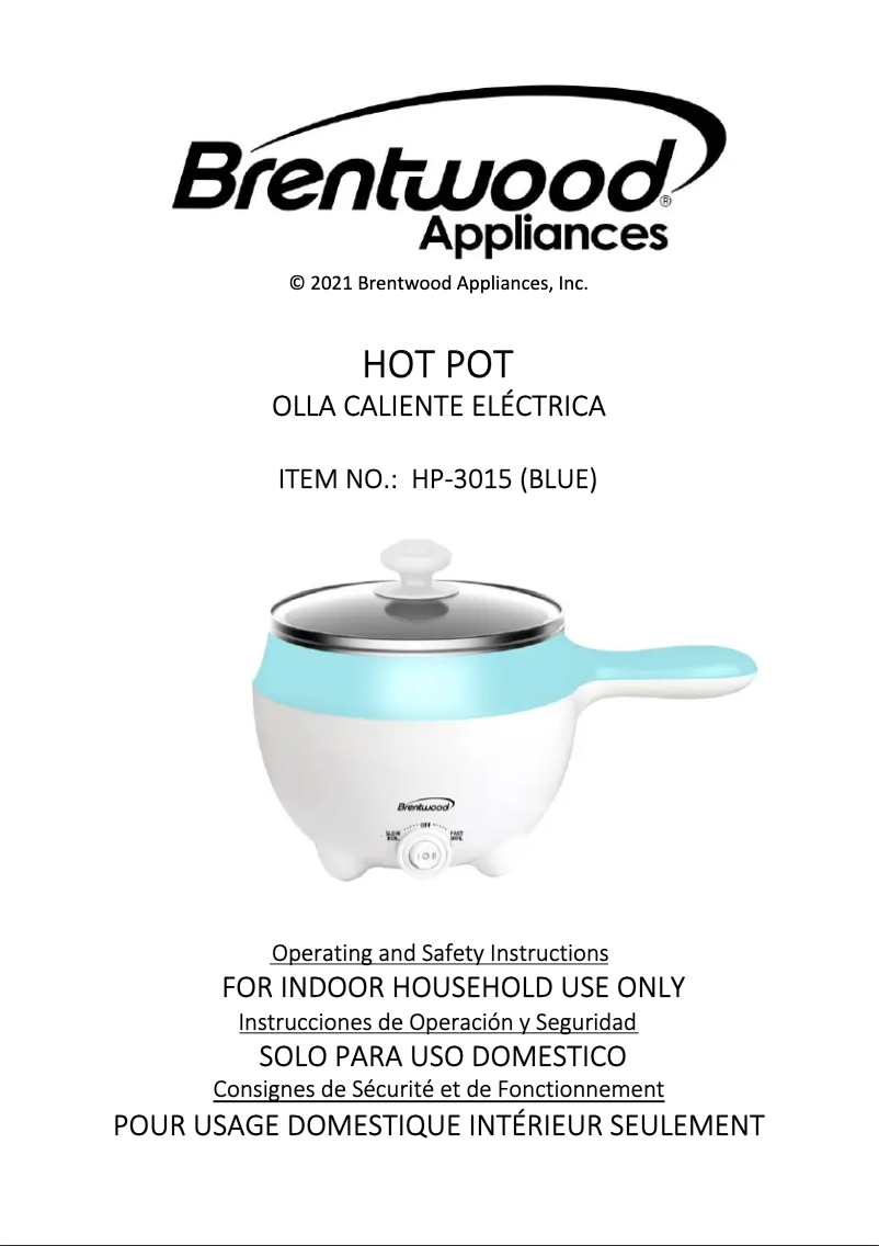 Página 1 del manual Manual de usuario Brentwood HP-3015