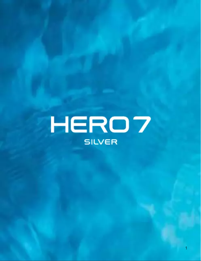 Página 1 del manual Manual de usuario GoPro HERO 7 Silver