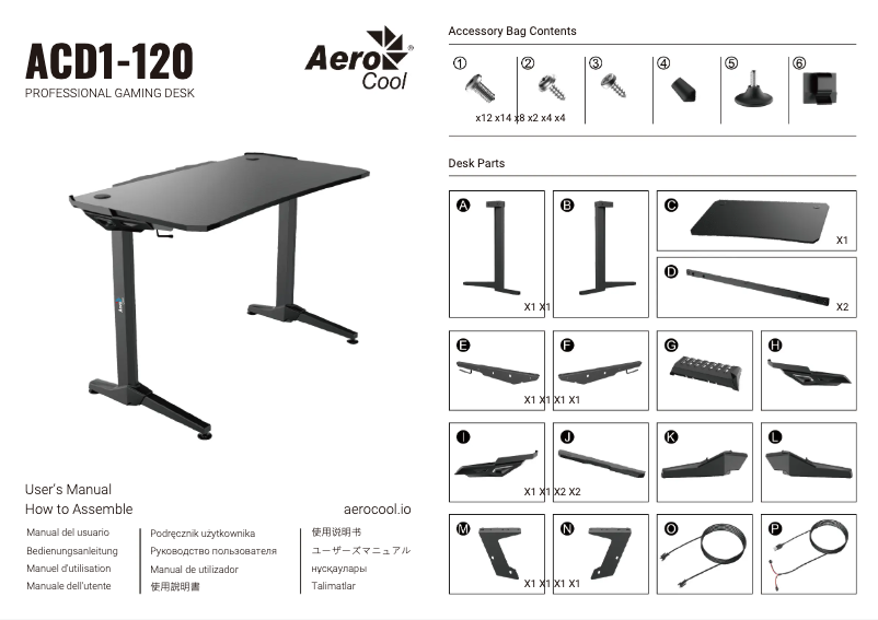 Página 1 del manual Manual de usuario AeroCool ACD1-120