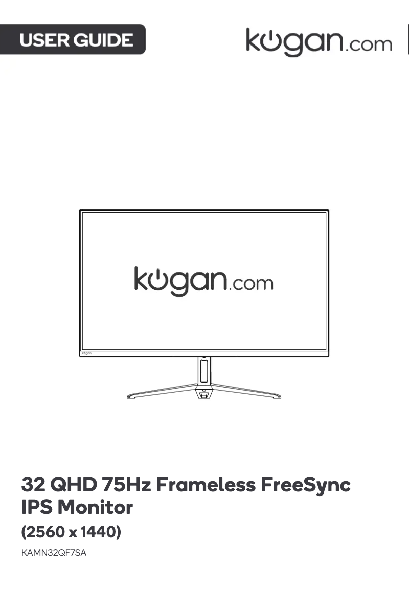 First page image of the manual for KAMN32QF7SA