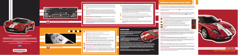 Page 1 de la notice Guide de démarrage rapide Ford GT (2006)