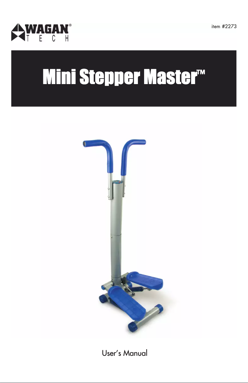 Image de la première page du manuel de l'appareil Mini Stepper Master