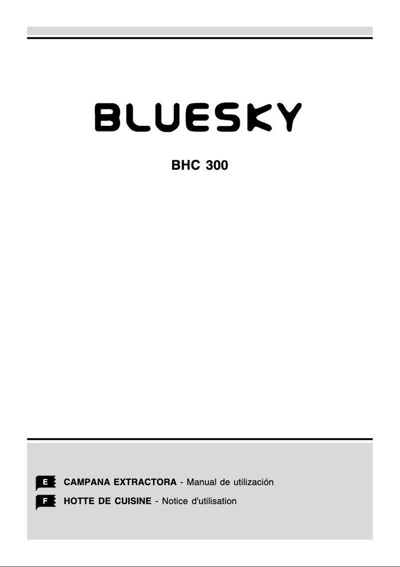Page n°1 - Manuel utilisateur Bluesky BHC 300