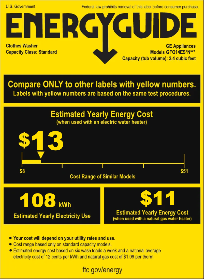 Image de la première page du manuel de l'appareil GFQ14ESSNWW