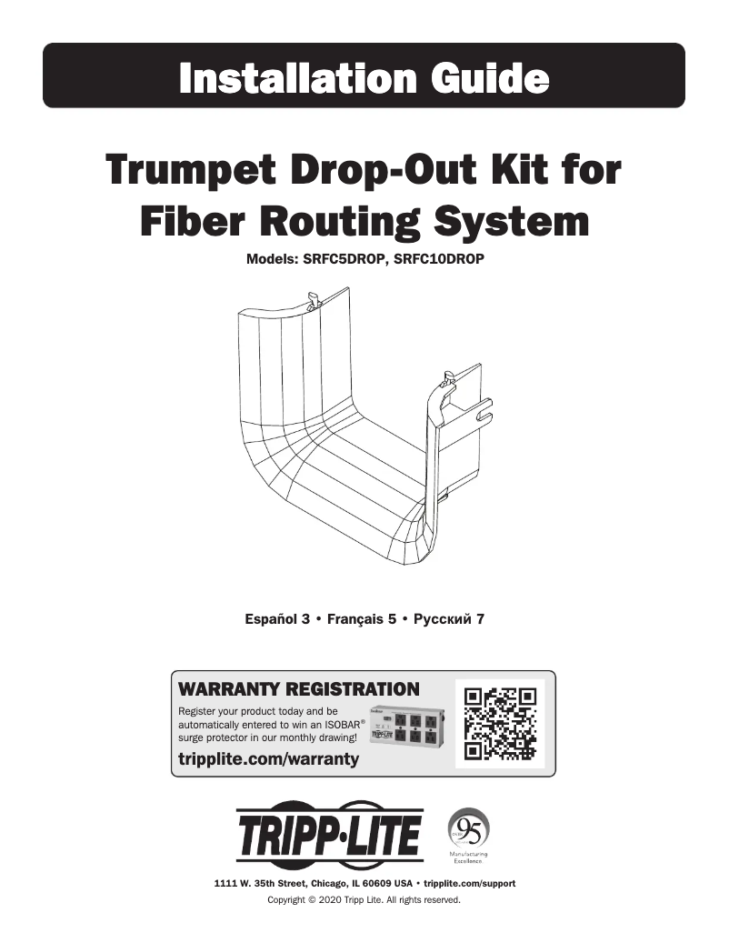 Página 1 del manual Manual de usuario Tripp Lite SmartRack SRFC10DROP