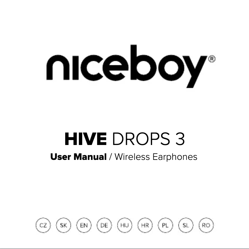 Page n°1 - Manuel utilisateur Niceboy HIVE Drops 3