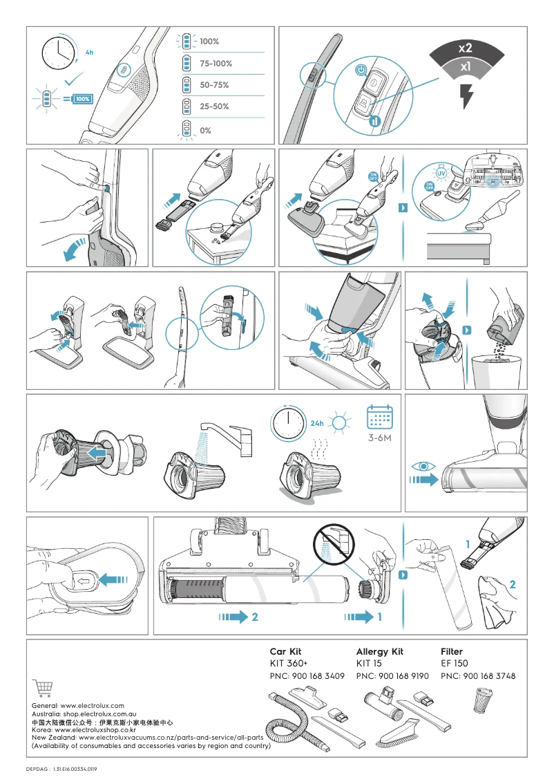 Page n°1 - Manuel utilisateur Electrolux Ergorapido PowerPro ZB3424BP