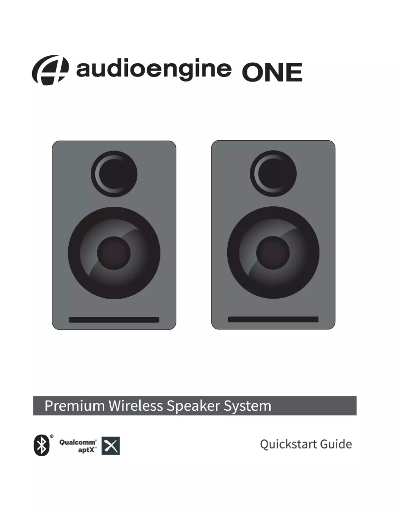 Page 1 de la notice Manuel utilisateur Audioengine A1 Wireless