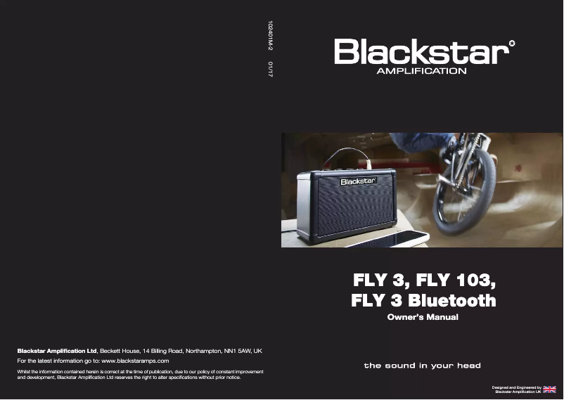 Page n°1 - Manuel utilisateur Blackstar FLY 3 Bluetooth