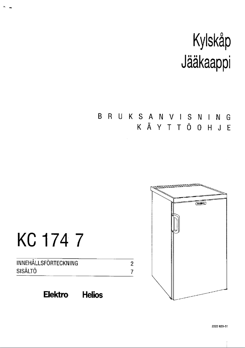 Page n°1 - Manuel utilisateur Elektro Helios KC1747