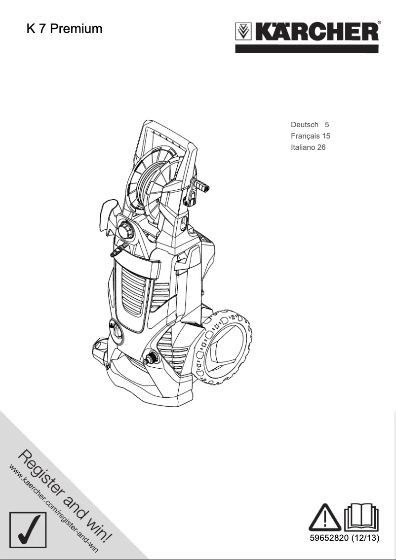 Page n°1 - Manuel utilisateur Kärcher K7 Premium Home