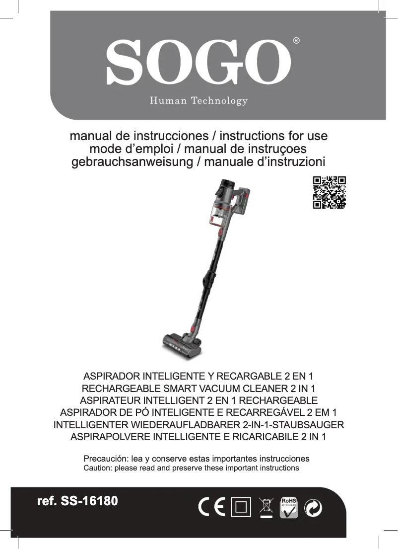 Page 1 de la notice Manuel utilisateur Sogo SS-16180