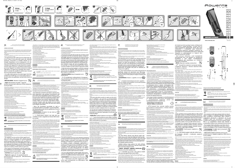 Page n°1 - Manuel utilisateur Rowenta Airforce Ultimate TN9300