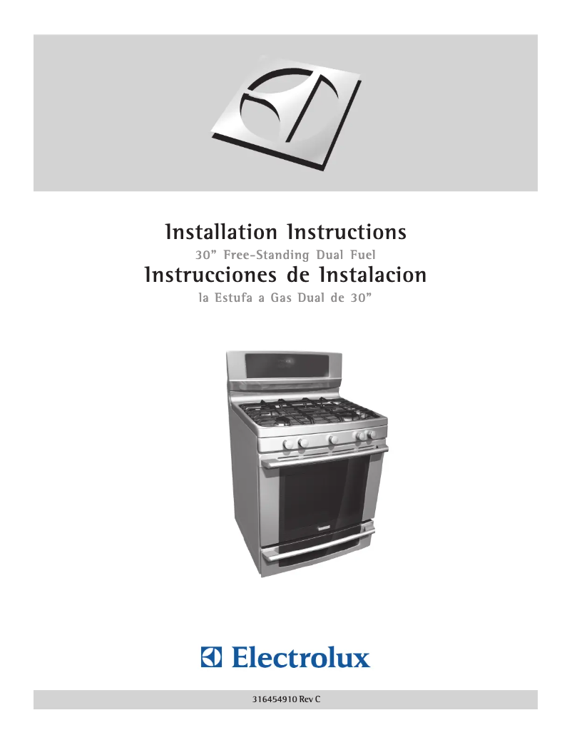 Page 1 de la notice Guide d'installation Electrolux EW30DF65GB