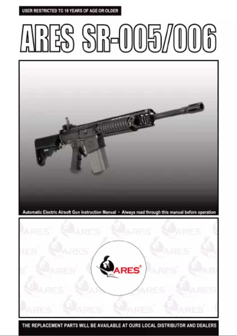 Page 1 de la notice Manuel utilisateur Ares SR-005