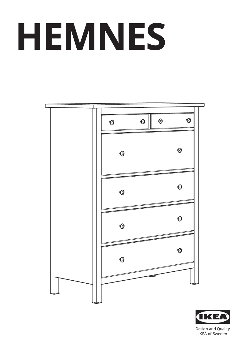 Página 1 del manual Manual de usuario Ikea HEMNES 005.761.96