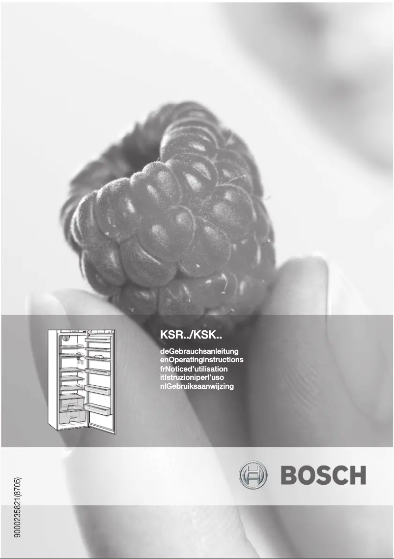 Page n°1 - Manuel utilisateur Bosch KSR30V10FF