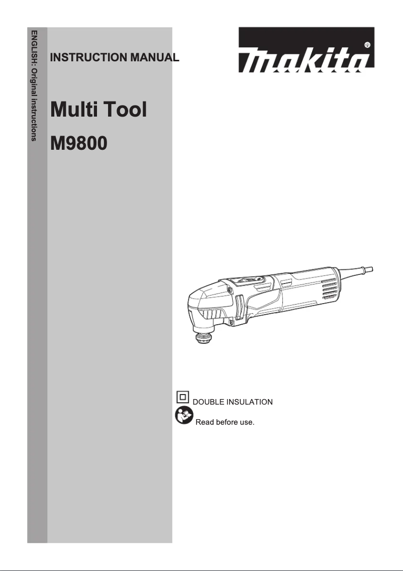 Page 1 de la notice Manuel utilisateur Makita M9800KX2