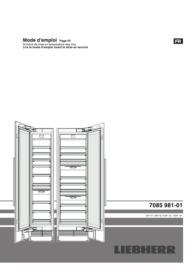 Image de la première page du manuel de l'appareil EWPi 9670