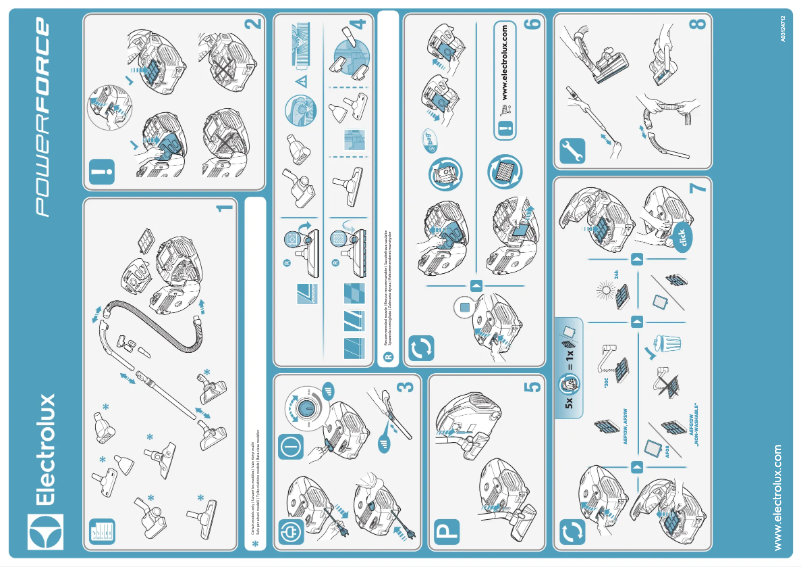 Page 1 de la notice Manuel utilisateur Electrolux PowerForce