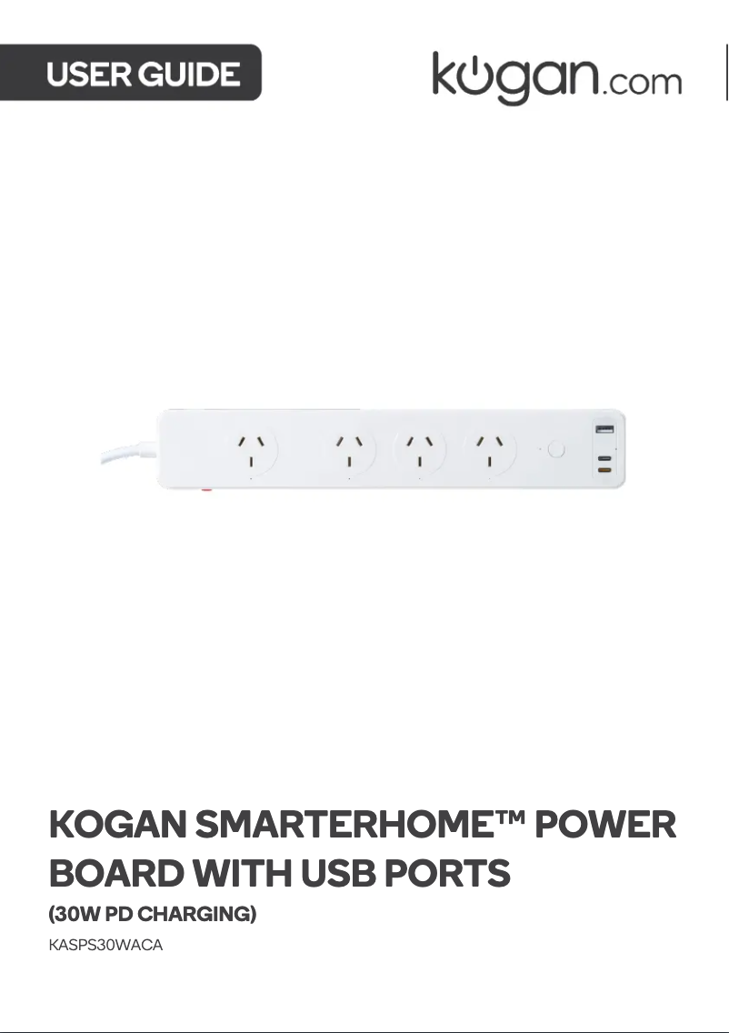 Image de la première page du manuel de l'appareil KASPS30WACA