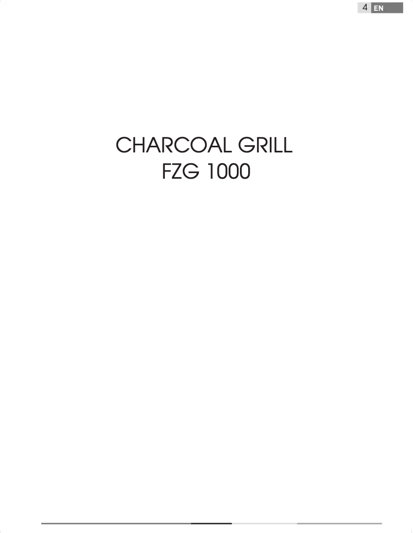 Página 1 del manual Manual de usuario Fieldmann FZG 1000