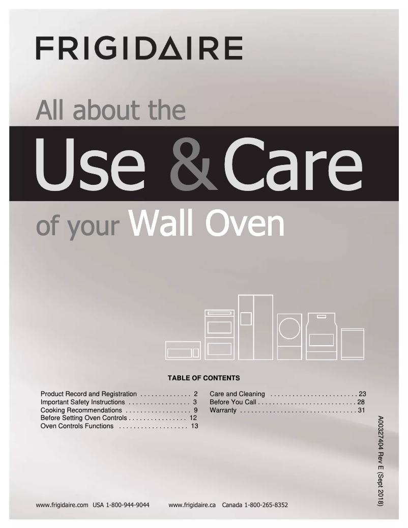 Image de la première page du manuel de l'appareil FFGW2426US