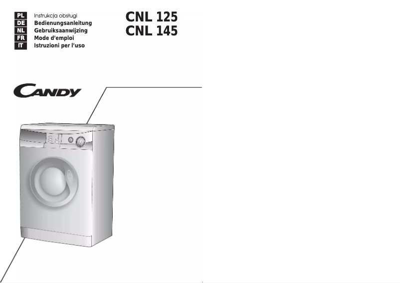Page 1 de la notice Manuel utilisateur Candy CNL125