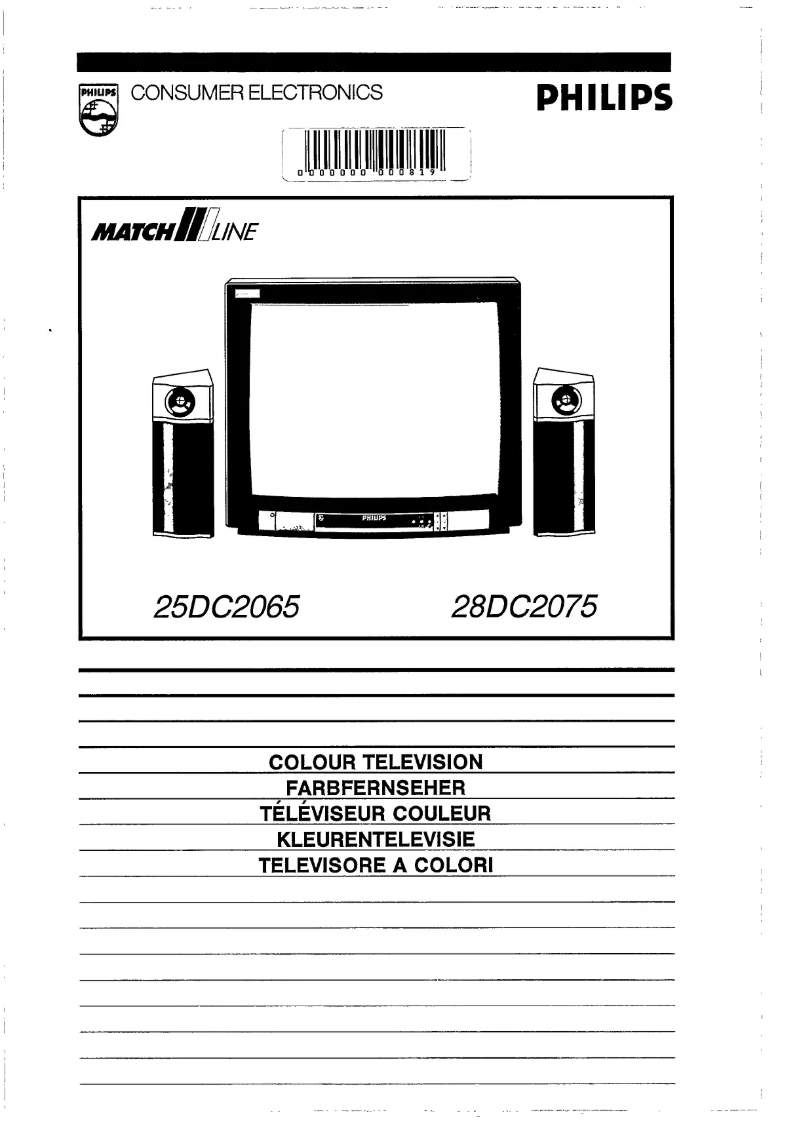 Page n°1 - Manuel utilisateur Philips 25DC2065