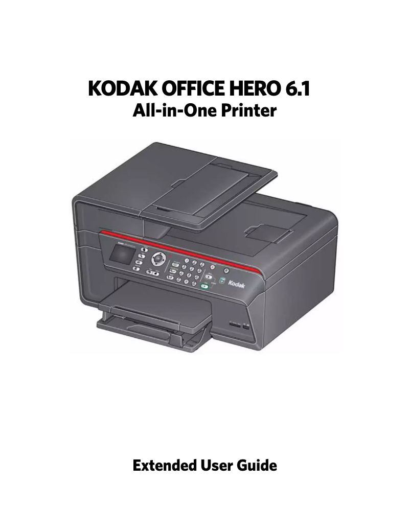 Page n°1 - Manuel utilisateur Kodak Office Hero 6.1